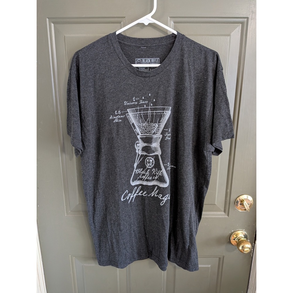 Black Rifle Coffee‎ Company Coffee Magic Graphic T-Shirt Mens XL Charcoal Gray